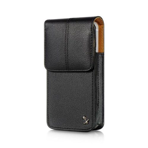 Vertical leather swivel belt - vertical,